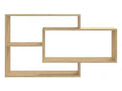Estantes pared madera contrachapada color roble 104x20x58,5 cm