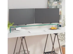 Fall River Soporte para TV/Elevador monitor cristal claro 110x30x13 cm