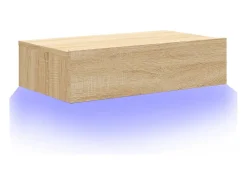 Felizia Mueble de TV con luces LED roble Sonoma 60x35x15,5 cm
