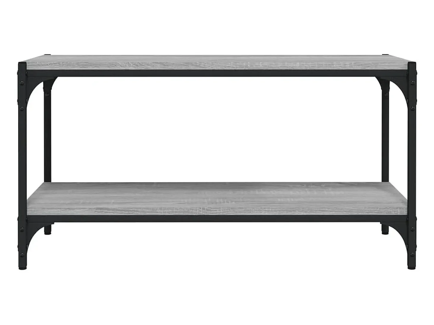 Foster City Mueble para TV contrachapada y acero gris Sonoma 80x33x41 cm