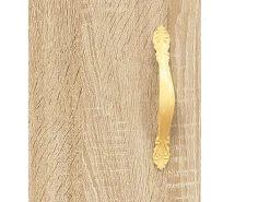 Fouzia Mueble para TV madera de ingeniería roble Sonoma 150x30x50 cm