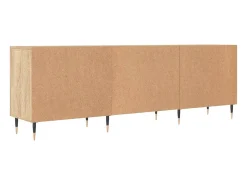 Fouzia Mueble para TV madera de ingeniería roble Sonoma 150x30x50 cm