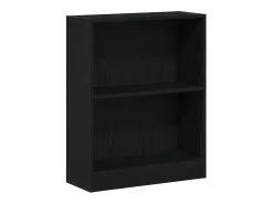 Gabinete de Libros Negro 60 x 24 x 76 cm Madera contrachapada