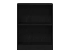 Gabinete de Libros Negro 60 x 24 x 76 cm Madera contrachapada