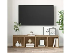 Gabinete de TV 2 pcs Marrón 37 x 35 x 37 cm