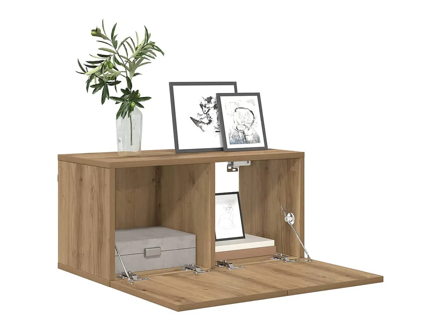 Gabinete de TV 3 pcs Marrón 60 x 30 x 30 cm