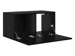Gabinete de TV 3 pcs Negro 60 x 30 x 30 cm Madera contrachapada