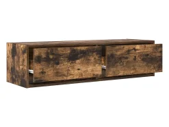 Gabinete de TV con cajón Roble ahumado 100 x 31 x 25.5 cm