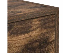 Gabinete de TV con cajón Roble ahumado 100 x 31 x 25.5 cm