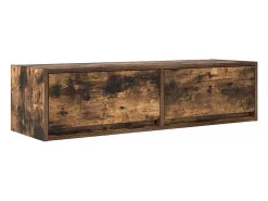 Gabinete de TV con cajón Roble ahumado 100 x 31 x 25.5 cm