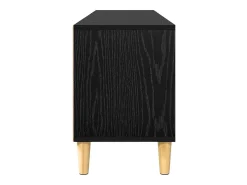 Gabinete de TV con cajón Roble negro 150 x 30 x 45 cm