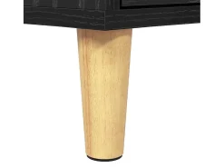 Gabinete de TV con cajón Roble negro 150 x 30 x 45 cm