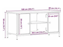Gabinete de TV Madera vieja 100 x 40 x 50 cm