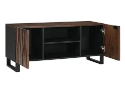 Gabinete de TV Marrón 105 x 33 x 46 cm madera maciza de mango
