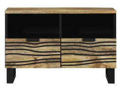 Gabinete de TV Marrón 70 x 33 x 46 cm madera maciza de mango