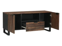 Gabinete de TV Marrón 105 x 33 x 46 cm madera maciza de mango