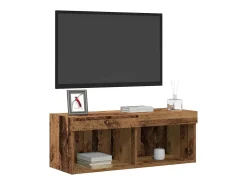 Gabinete de TV Montaje en la pared Madera vieja 80 x 30 x 30 cm