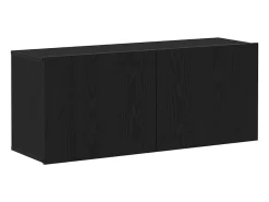 Gabinete de TV Montaje en la pared Roble Negro 100 x 30 x 41 cm