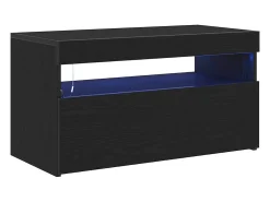Gabinete de TV Negro 75 x 35 x 40 cm Madera contrachapada