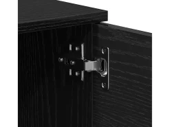 Gabinete de TV Negro 140 x 35 x 40 cm Madera contrachapada