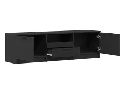 Gabinete de TV Negro 140 x 35 x 40 cm Madera contrachapada