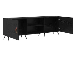 Gabinete de TV Roble negro 150 x 30 x 50 cm