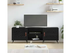 Gabinete de TV Roble negro 150 x 30 x 50 cm