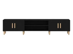 Gabinete de TV Roble negro 180 x 31.5 x 40 cm