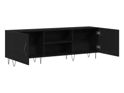 Gabinete de TV Roble negro 150 x 30 x 50 cm