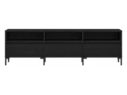 Gabinete de TV Roble negro 150 x 30 x 44.5 cm