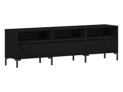Gabinete de TV Roble negro 150 x 30 x 44.5 cm