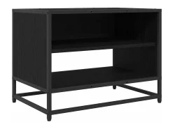 Gabinete de TV Roble negro 61 x 40 x 46 cm Madera contrachapada