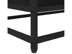 Gabinete de TV Roble negro 61 x 40 x 46 cm Madera contrachapada