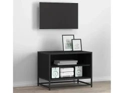 Gabinete de TV Roble negro 61 x 40 x 46 cm Madera contrachapada