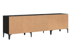 Gabinete de TV Roble negro 150 x 30 x 44.5 cm