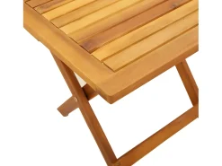 Garden Furniture - Mesa auxiliar de jardín madera maciza de acacia 40x40x40 cm