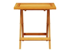 Garden Furniture - Mesa auxiliar de jardín madera maciza de acacia 40x40x40 cm