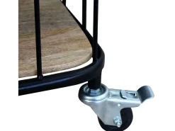 Garden Furniture - Mueble de TV de madera maciza de mango 100x40x45 cm
