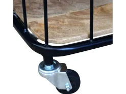 Garden Furniture - Mueble de TV de madera maciza de mango 100x40x45 cm