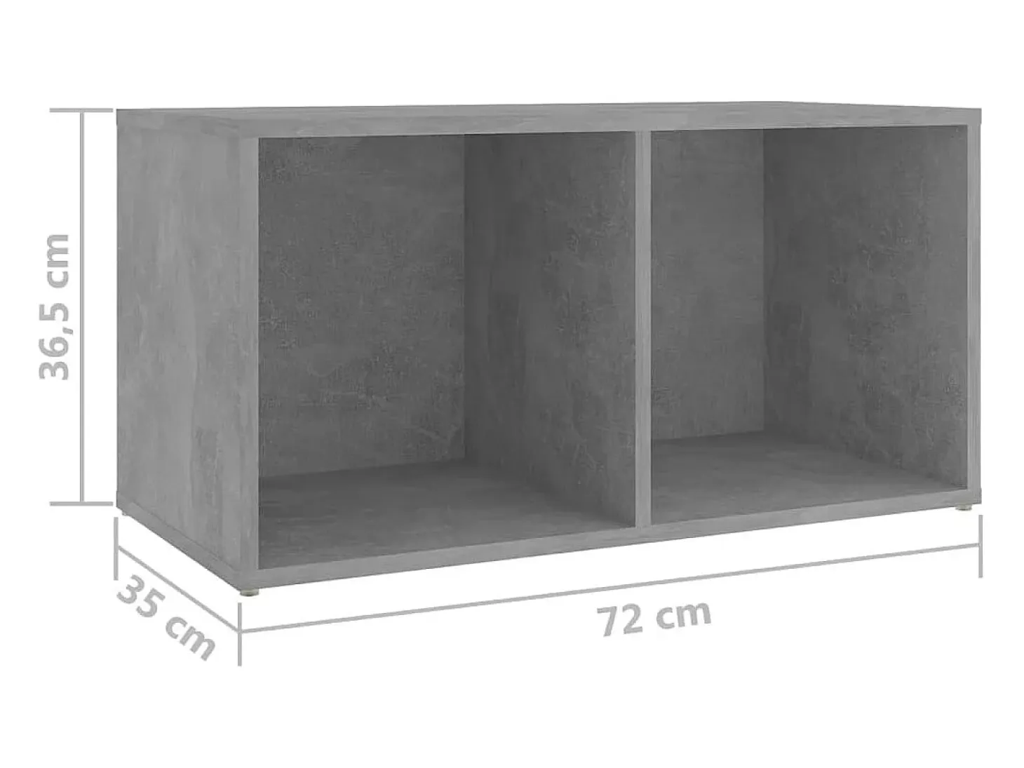 Garden Furniture - Muebles de salón 2 piezas madera ingeniería gris hormigón