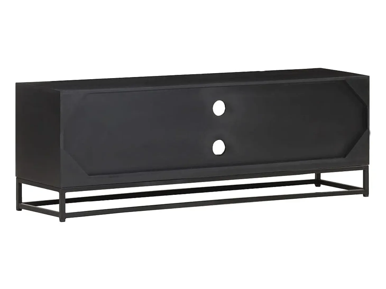 Garden Furniture - Mueble para TV de madera maciza de mango 120x30x40 cm