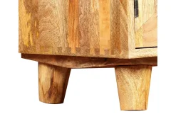 Garden Furniture - Mueble para TV de madera maciza de mango 118x35x40 cm