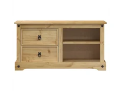 Garden Furniture - Mueble de TV Corona madera maciza de pino 100x40x52 cm