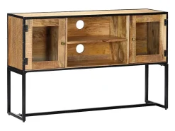 Garden Furniture - Mueble para TV de madera maciza reciclada 120x30x75 cm