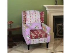 Garden Furniture - Sillón con diseño de retales de tela Patchwork