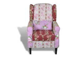 Garden Furniture - Sillón con diseño de retales de tela Patchwork