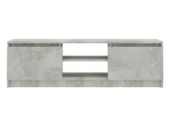Gene Scott Mueble para TV de aglomerado gris hormigón 120x30x35,5 cm