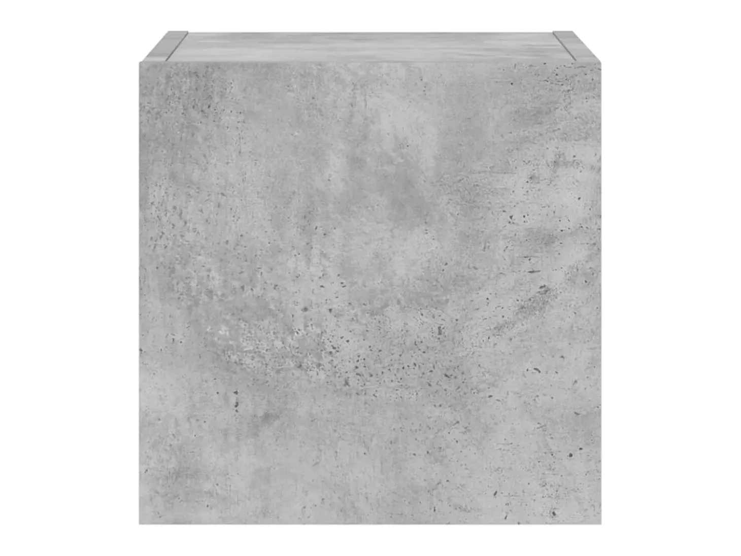 Gerben Mueble de TV de pared con luces LED gris hormigón 30,5x35x30 cm