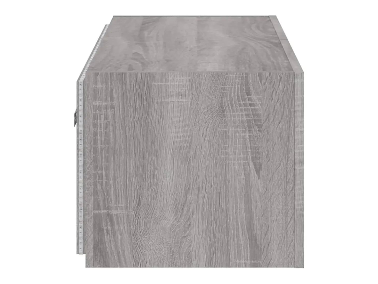 Gerben Mueble de TV de pared con luces LED gris Sonoma 80x35x31 cm
