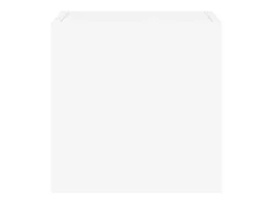 Gerben Mueble de TV de pared con luces LED blanco 30,5x35x30 cm